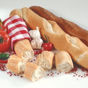 Assorted Italian Bread with Oil and Vegetables on White Background Food Picture