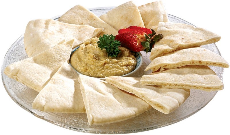 Pita Bread with Hummus Food Picture