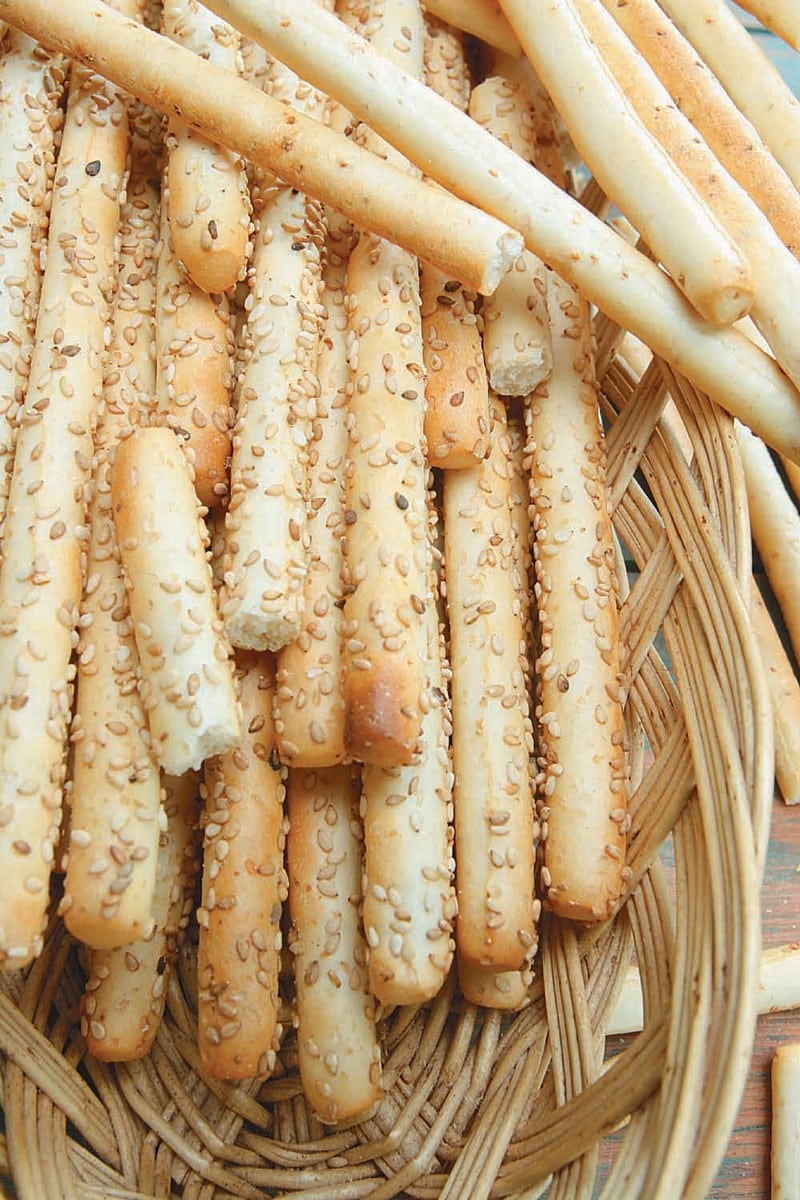 Breadsticks in Basket Food Picture