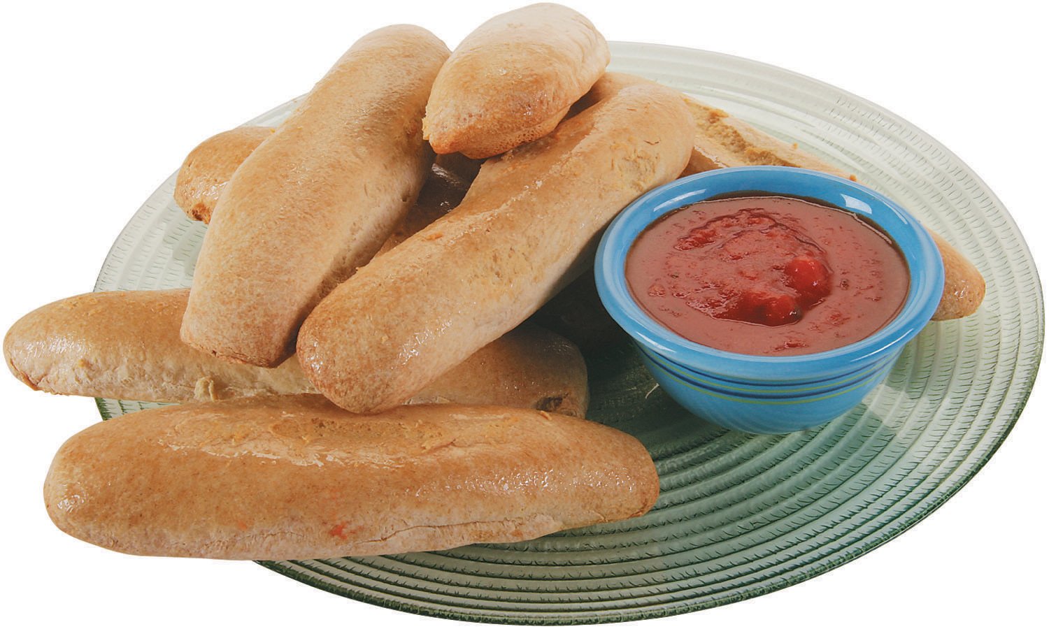 Bread Sticks with Marinara Sauce on a Plate Food Picture