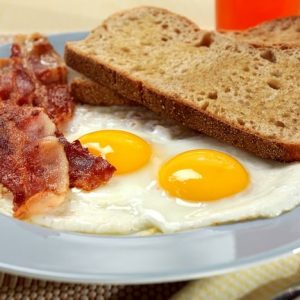 Eggs, Bacon & Toast Breakfast Food Picture