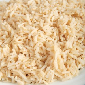 Brown Rice on Plate Food Picture
