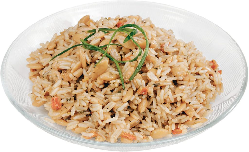 Fresh Bowl of Brown Rice with Seasonings Food Picture