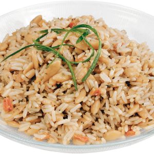 Fresh Bowl of Brown Rice with Seasonings Food Picture