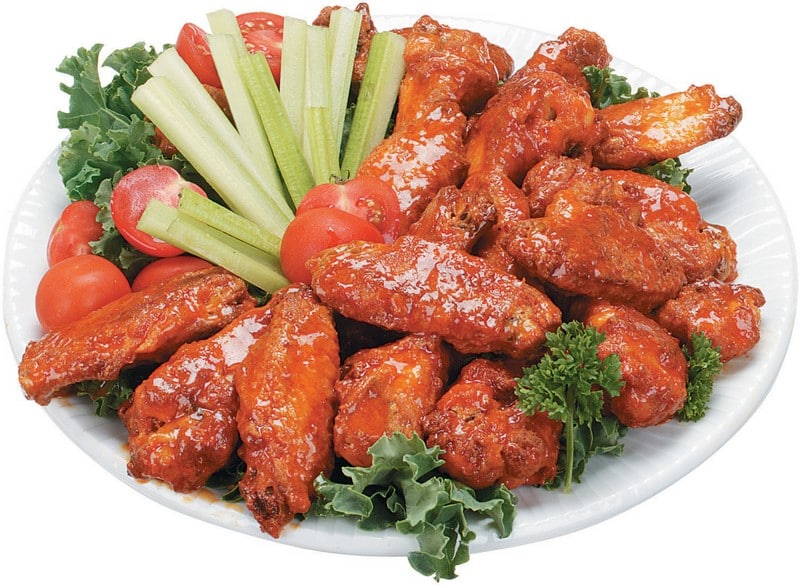 Buffalo Chicken Wings and Tomatoes Food Picture