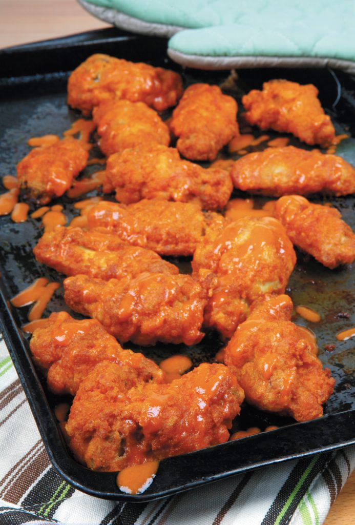 Buffalo Wings on a Tray Food Picture