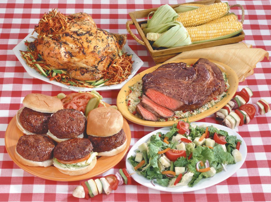 Burgers with Chicken and Steak Food Picture