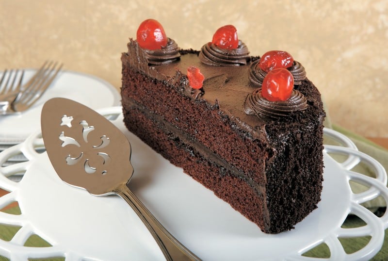 Half of Chocolate Cake - Prepared Food Photos, Inc.