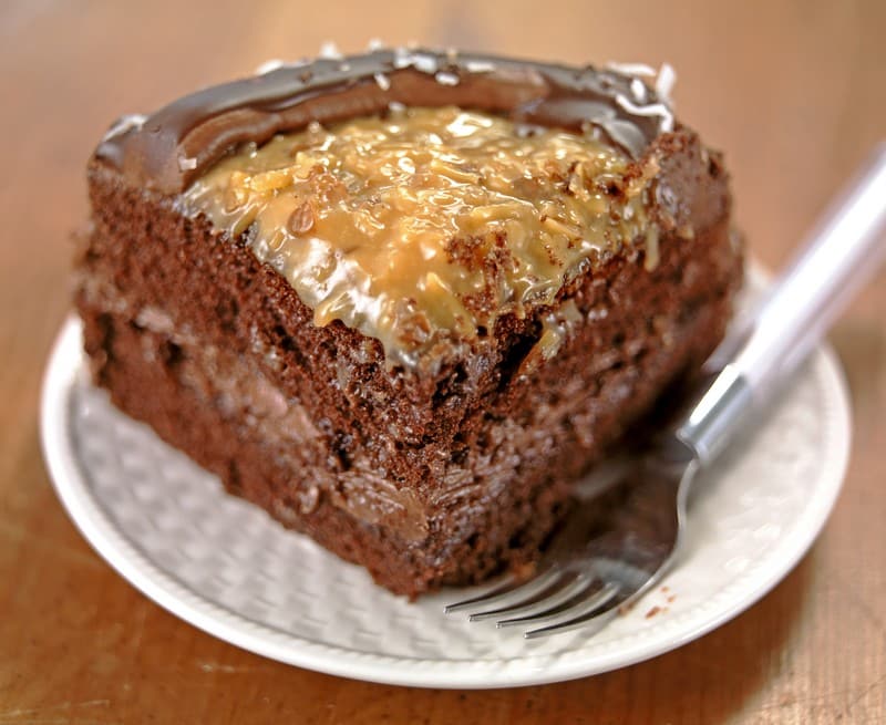 Delicious Slice of German Chocolate Cake Food Picture