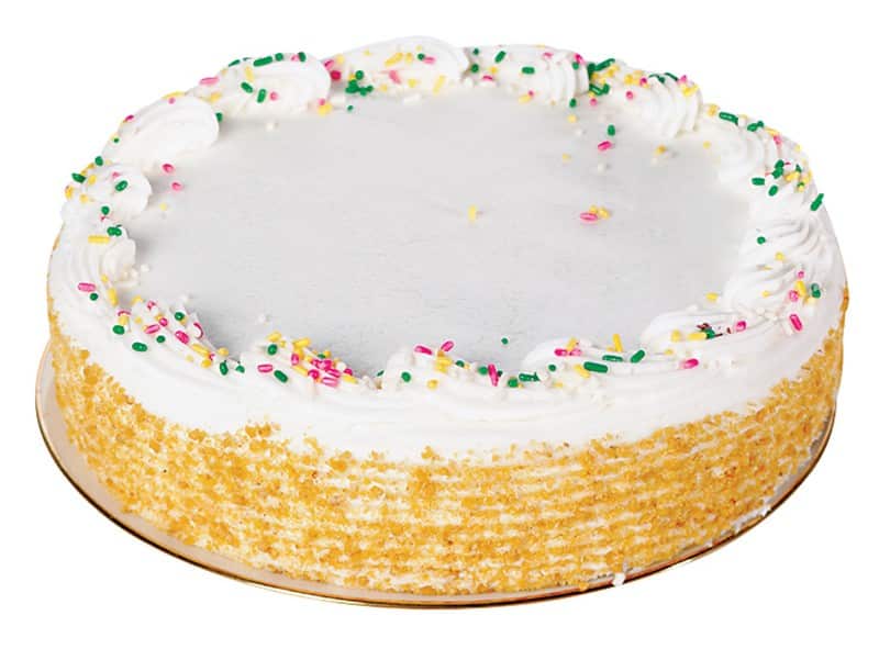 Yellow Single Layered Cake Food Picture