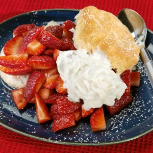 Strawberry Shortcake with Whipped Cream Food Picture