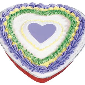 Valentine Cake with Decorative Frosting Food Picture