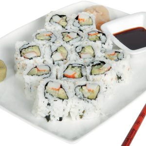 California Rolls on Dish Food Picture