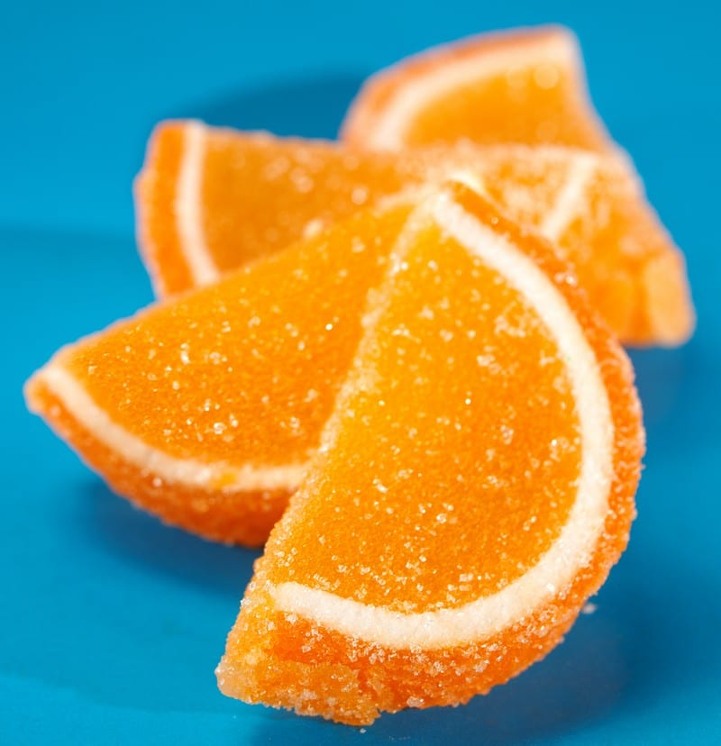 Candy Orange Slices on Table Food Picture
