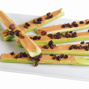 Celery Peanut Butter and Raisins "Ants on a Log" Food Picture