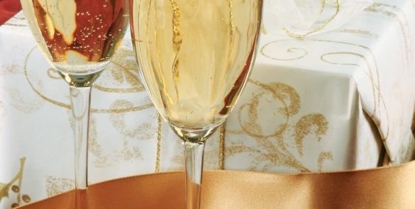 Holiday Champagne Glass Food Picture