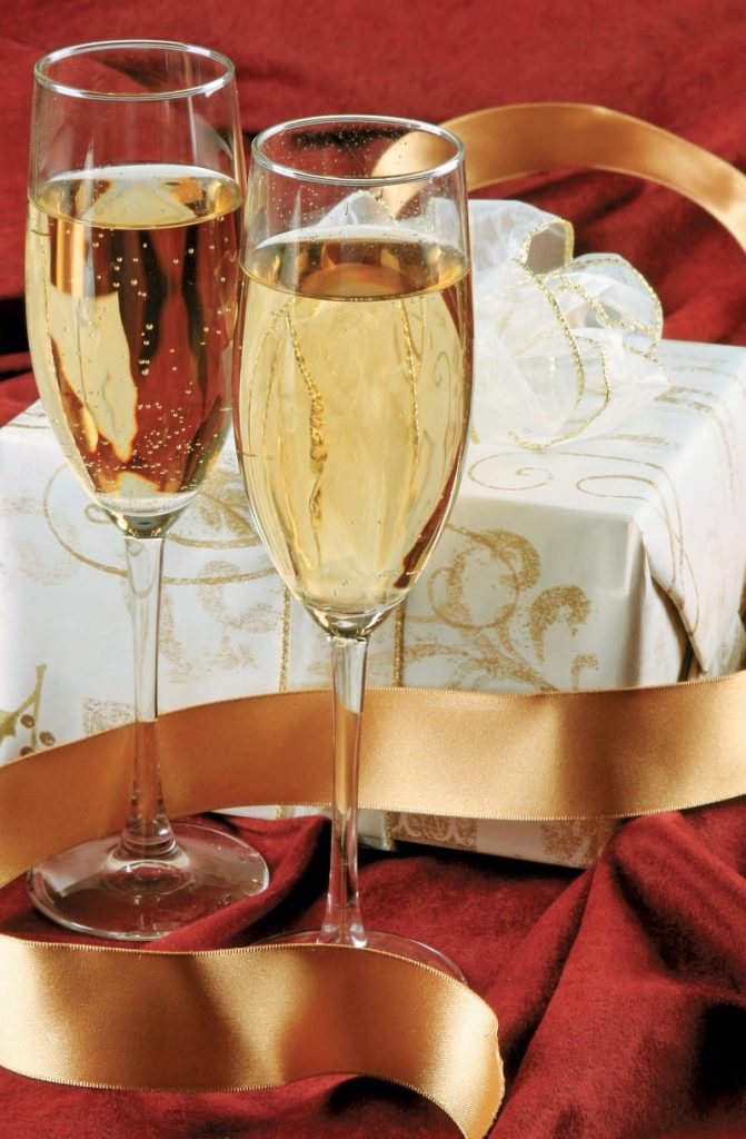 Holiday Champagne Glass Food Picture
