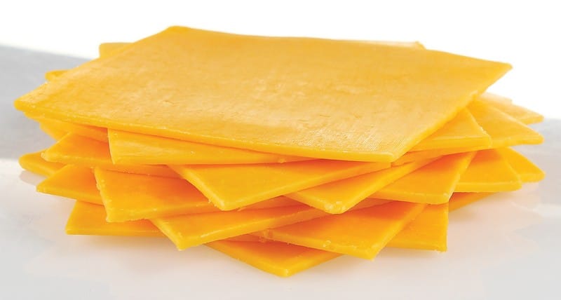 Sliced Yellow American Cheese Food Picture