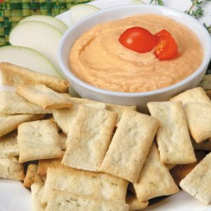 Cheese Dip with Crackers Food Picture