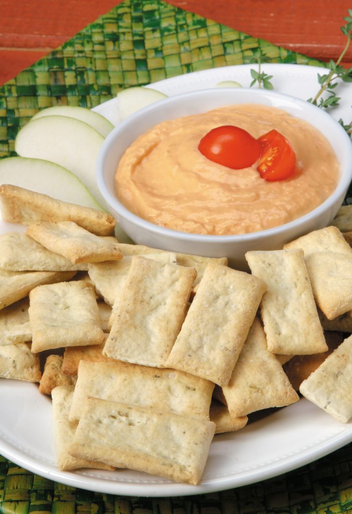 Cheese Dip with Crackers Food Picture