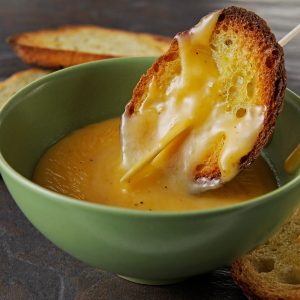Cheese Fondue Dipping Toasted Bread Food Picture