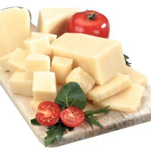 Mozzarella Cheese with Garnish on Wooden Board Food Picture