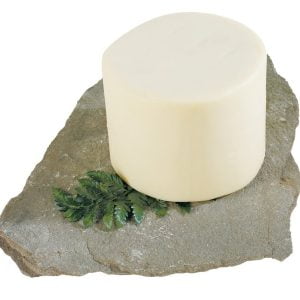 Provolone Cheese Block on Rock with Garnish Food Picture
