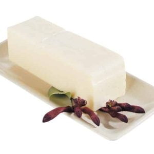 Swiss Cheese with Garnish on White Tray Food Picture