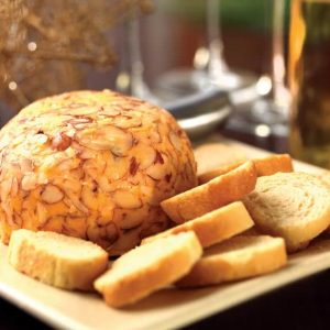 Cheese Ball on a  Plate Food Picture