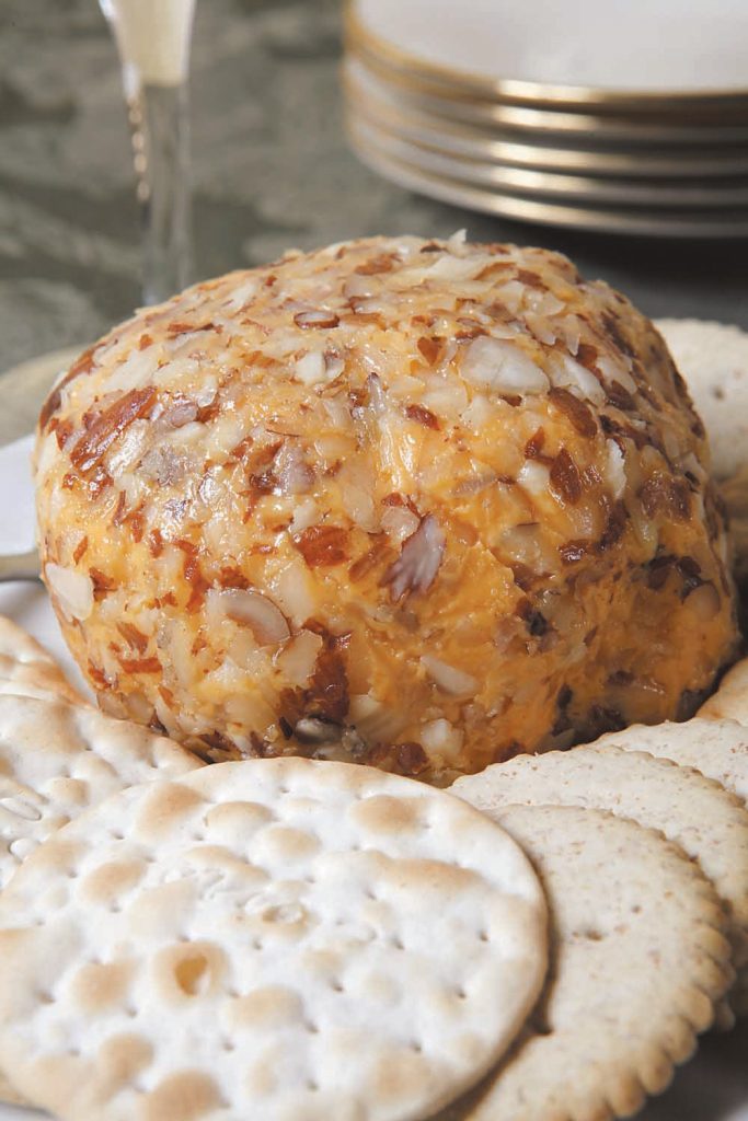 Cheeseball with Crackers Food Picture