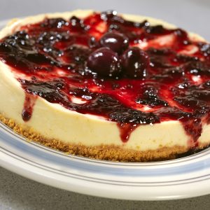 Whole Cherry Cheesecake Food Picture