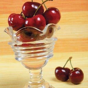 Small Glass with Bing Cherries Food Picture