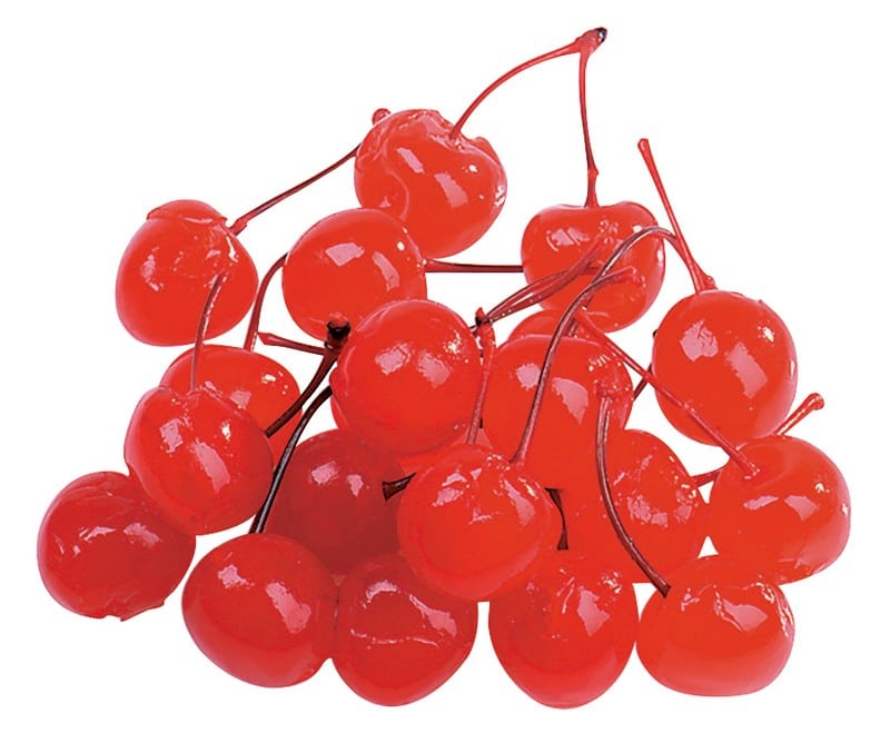 Maraschino Cherries Isolated Food Picture
