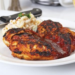 BBQ Chicken Breast with Macaroni Salad Food Picture