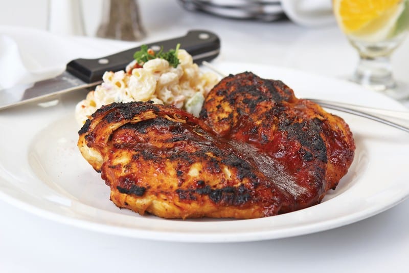 BBQ Chicken Breast with Macaroni Salad Food Picture