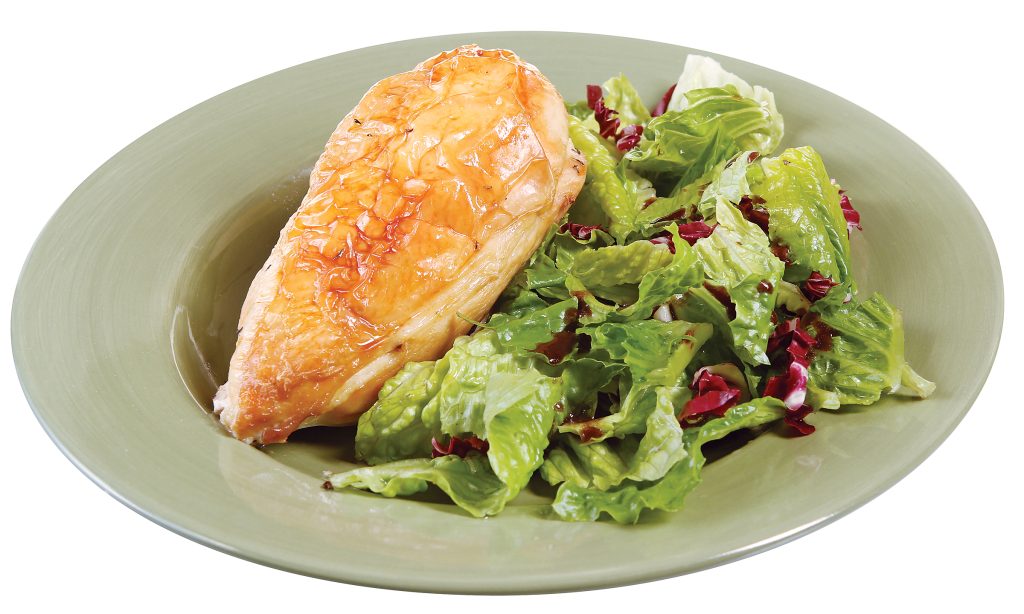Split Chicken Breast with Salad Food Picture