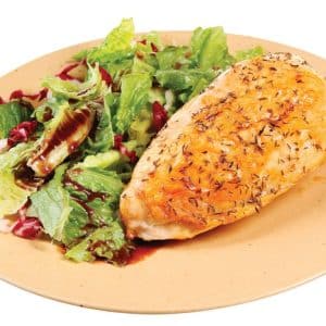Split Chicken Breast with Salad Food Picture