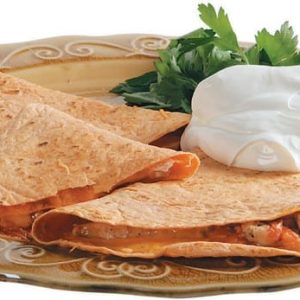 Chicken and Cheese Quesadillas on a Plate Food Picture