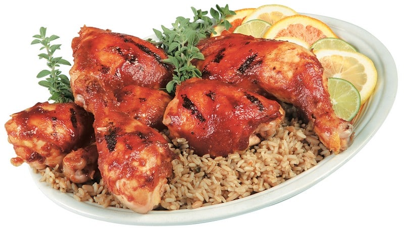 BBQ Chicken with Brown Rice Food Picture
