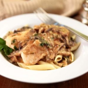 Chicken Marsala with Penne Pasta Food Picture