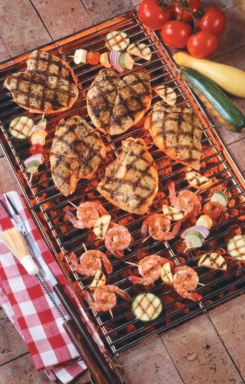 Grilled Chicken and Shrimp Food Picture