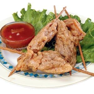 Sweet and Sour Chicken Tenders on Skewers Food Picture