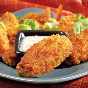 Buffalo Chicken wings with Blue Cheese Dressing Food Picture