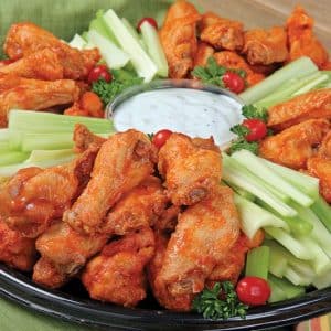 Buffalo Wings with Celery & Ranch Dressing Food Picture