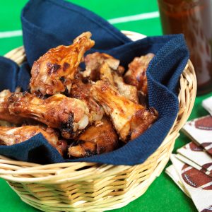 Chicken Wings Basket for Football Party Food Picture