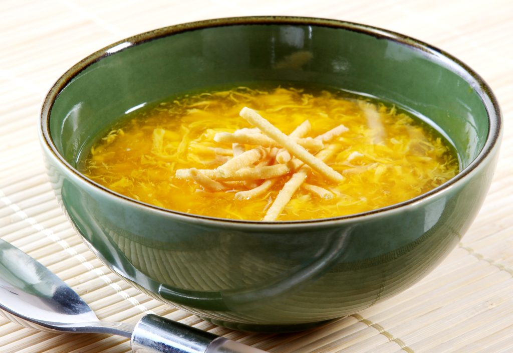 Bowl of Chinese Egg Drop Soup Food Picture