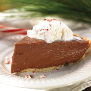 Chocolate Peppermint Pie on a Plate Food Picture
