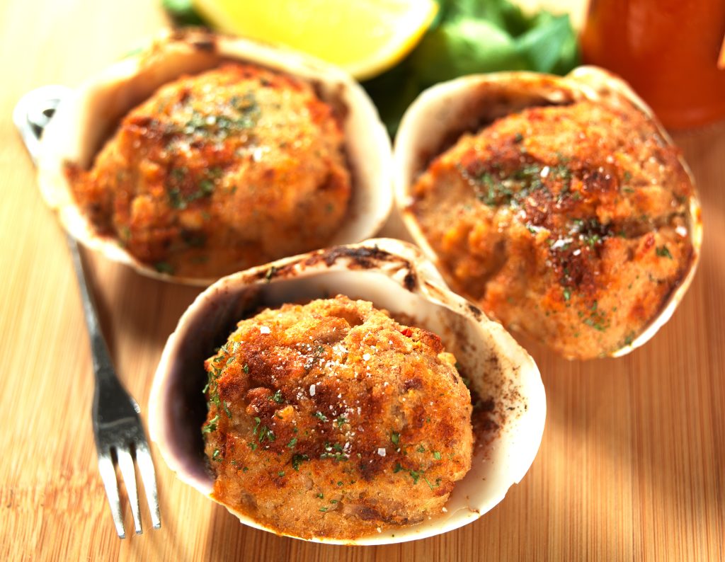 Homemade Stuffed Clam Quahogs in Shells Food Picture