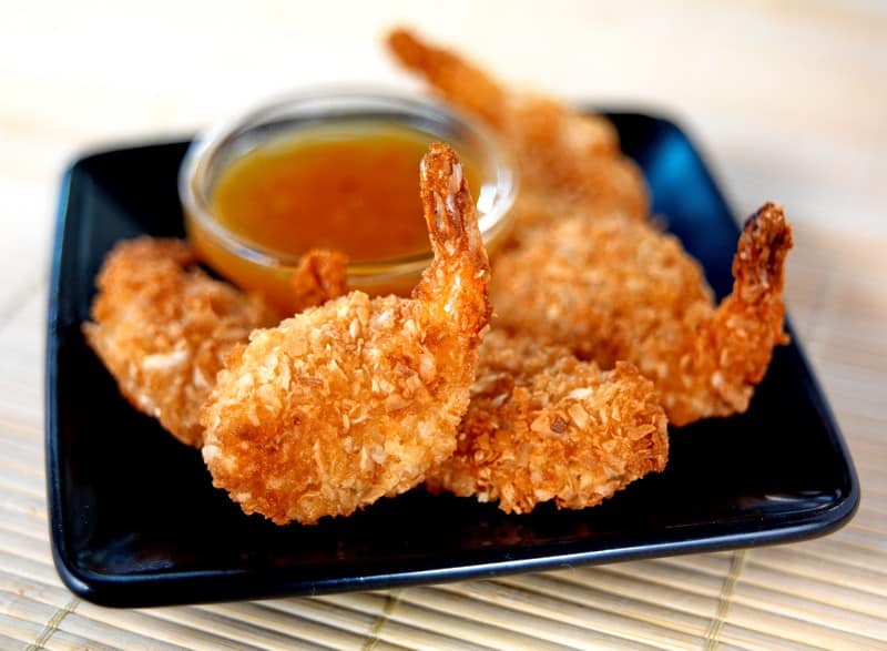 Breaded Coconut Shrimp with Sweet Tangy Dipping Sauce Food Picture