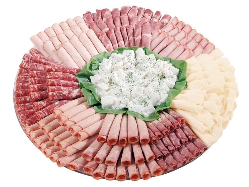 Cold Cut Assortment with Potato Salad Food Picture
